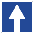 Дорожный знак 5.5 «Дорога с односторонним движением» (металл 0,8 мм, I типоразмер: сторона 600 мм, С/О пленка: тип В алмазная)